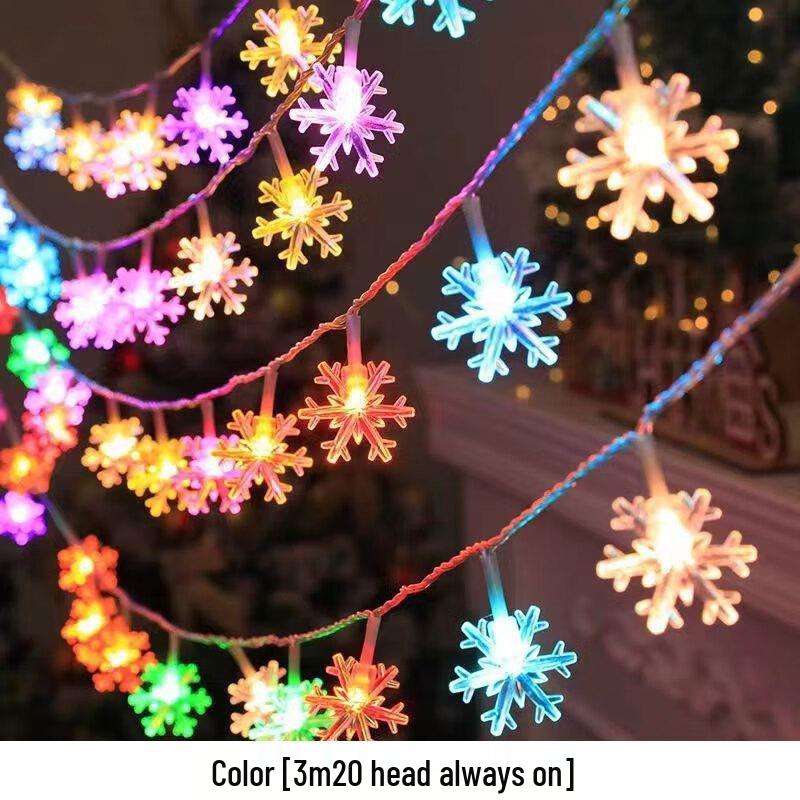 Snowflake LED String Lights
