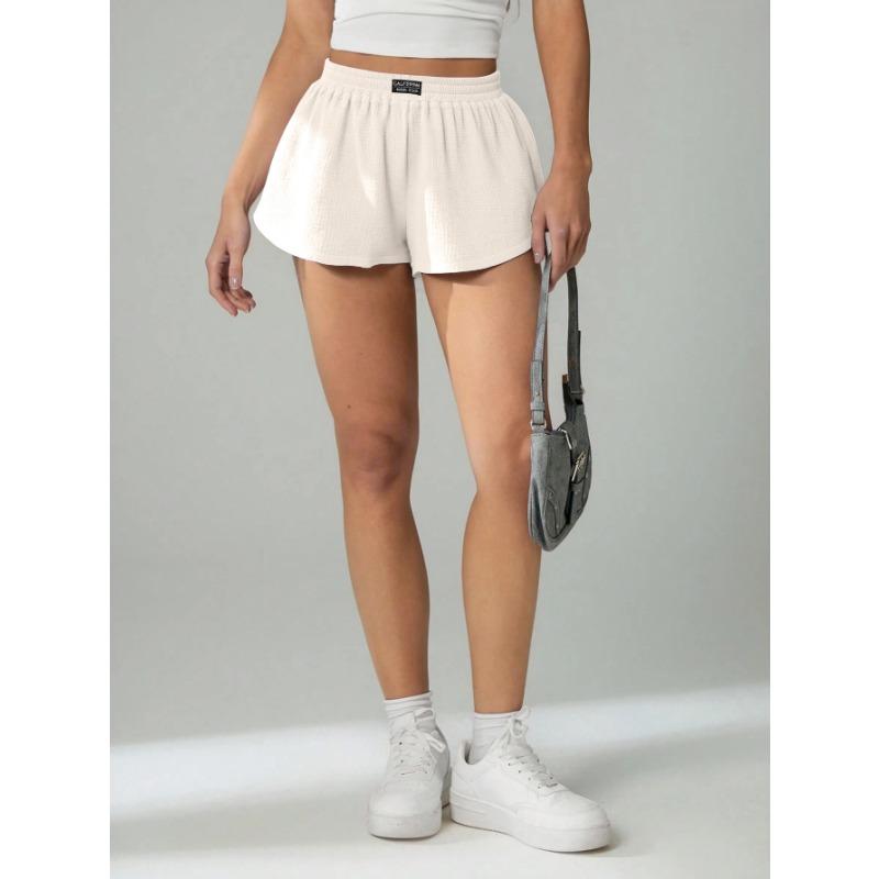 

Женские Новые Летние Хлопковые Шорты Легкие Модели Простой Стиль Однотонные Домашние Брюки Три Четверти XL абрикосовый