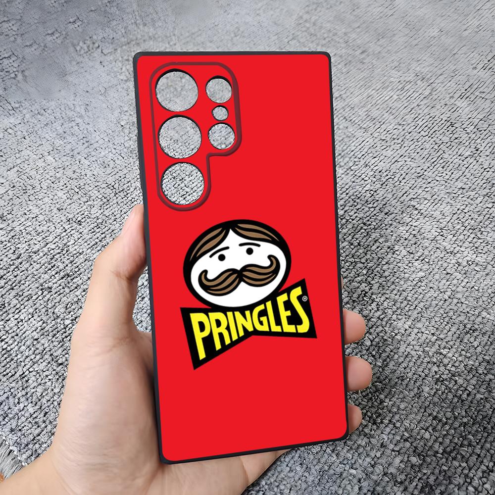 Fashion P-Pringles Phone Case For Samsung S26 S25 Plus S20 S20 Plus S22 Ultra S23 FE S21 Plus S21 Ultra Soft Cover