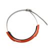 Motorcycle Round Oval Exhaust Pipe Drop Protection Ring Muffler Protection Rubber 100-160mm Stainless Steel Clamp