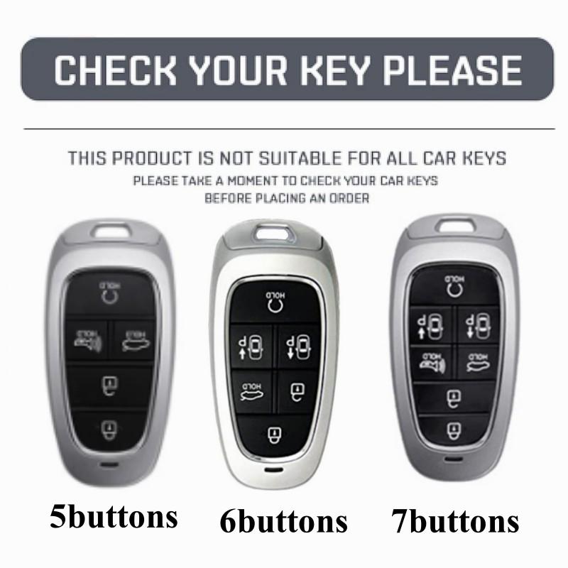 5/6/7 przyciski TPU obudowa kluczyka do samochodu skrzynki pokrywa dla 2020 2021 Hyundai Sonata Nexo DN8 Santa Fe TM Tucson NX4 Staria Ioniq akcesoria
