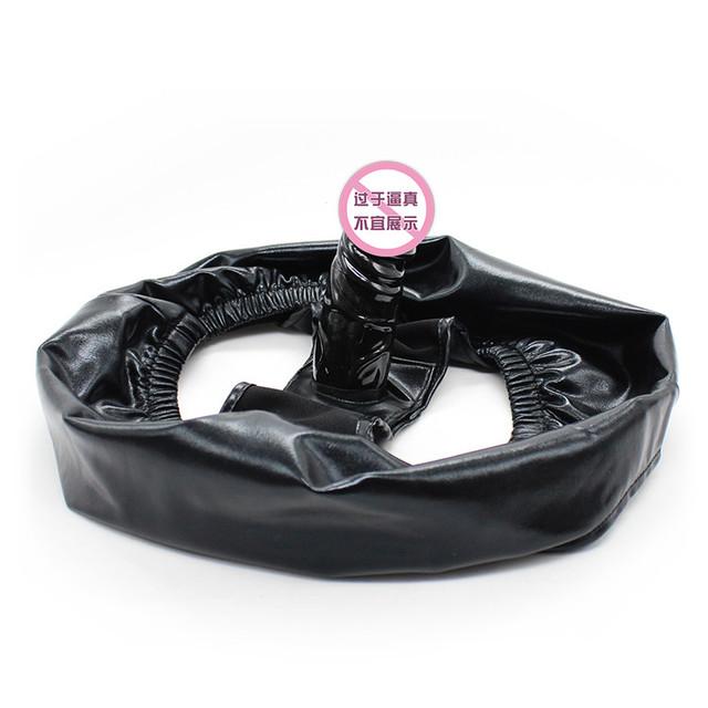 Patent Leather Chastity Belt Pants with Butt Anal Plug Vagina Dildo Panties Thong Briefs G String Lingerie Sex Toys Woman Men