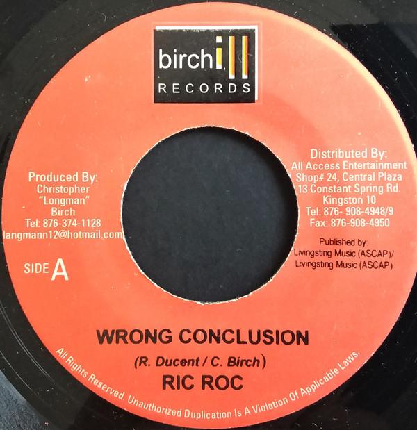 

7inch Record RIK ROK / KEISHERA - Wrong Conclusion / Cry No More NONE Birchill Record Jamaica Reggae, Ska & Dub Used