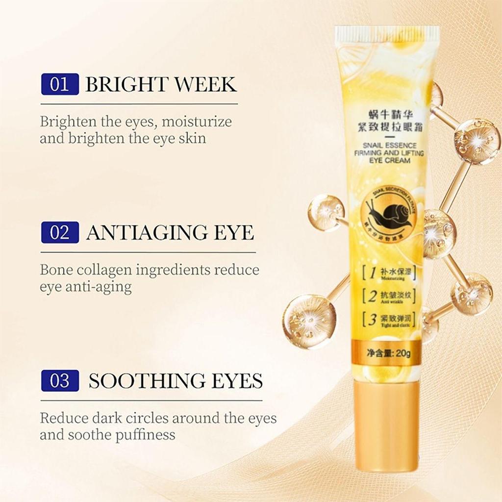 Eye Cream Collagen Anti Wrinkle Moisturizing Remove Bags Puffy Eyes Dark Circles Eye Massage Essence Cream
