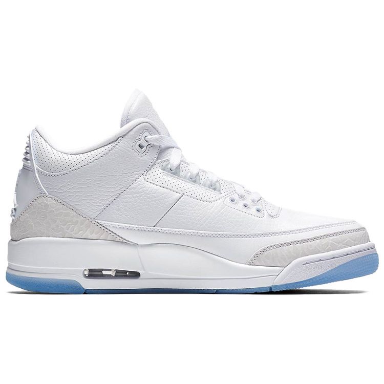 Air Jordan 3 Retro Triple White Men Sneakers white-white 136064-111