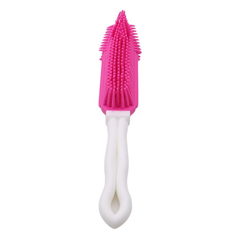 Pet Dog Puppy Cat Bristles Bath Brush Comb Depilation Soft Silicone Sticky Hair Massage Tools