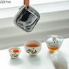 Panda Glass Kung Fu Tea Set Travel Tea Set Chinese Creative Ceramic Quick Cup Portable One Pot Two Cup Tea Ceremony Tea Set