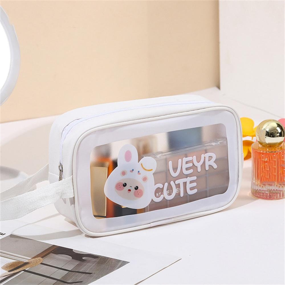 Travel PVC Transparent Makeup Bag Toiletry Storage Bag Swimming Beach Large Capacity Wash Bag Waterproof Portable Cosmetic Pouch