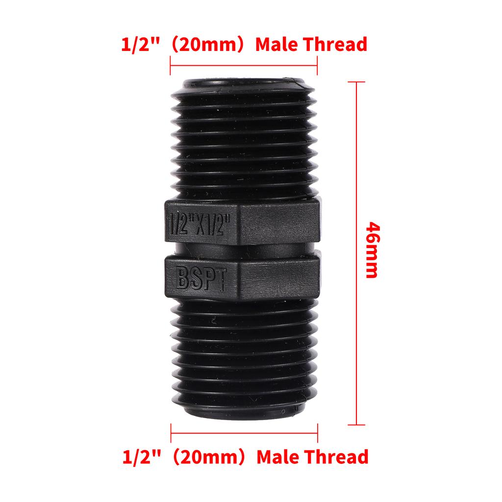 BSP Male Equal Adapter 1/2"3/4" 1"-2.5" Garden Irrigation Water Fitting Hose Barb to Pipe Fittings Aquarium Fish Tank Fittings