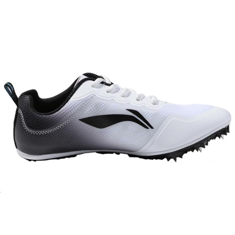 Li Ning Athletics Sprinting Anti-Slip Low-Top Professional Spikes Running Shoes Unisex Shoes White Black LJJO118-6