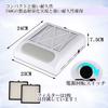 ARREBOL 80W Nail Dust Nail Dust Dust Collector for Gel Nail Nail Powerful 4500 Nail 2 Japanese Instruction Manual No Dust Bag Easy Nail Dust Collector