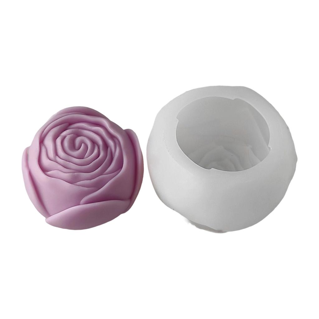 DIY Basteleien und handgemachte Seifenherstellungsform Flexible Blumenform Kerzen Silikonformen für DIY Basteleien und Heimdekoration