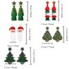 Santa Claus Merry Christmas Earrings Xmas Boots Ear Stud Handmade Beaded Ear Drop  New Year