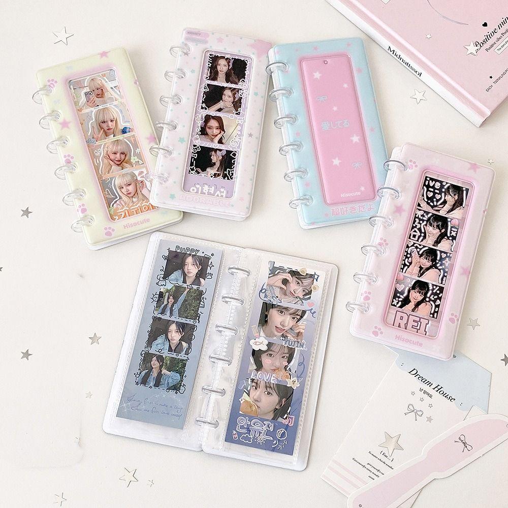 INS Mini Photo Card Binder 4-Grid Small Card Storage Book Photo Card Holder  Trading Card Holder