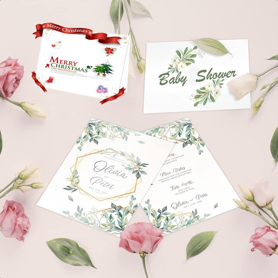 

24 листа белого мерцающего картона 8,5 x 11 металлизированная бумага 80 фунтов кардсток бумага для принтера для приглашений сертификатов поделок DIY United States