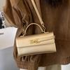 Women's Brand Luxury Lock Bag Retro Trendy Crossbody Bag Large Capacity Square Handbag Flip-top Commuter Bag Casual Shoulder Bag