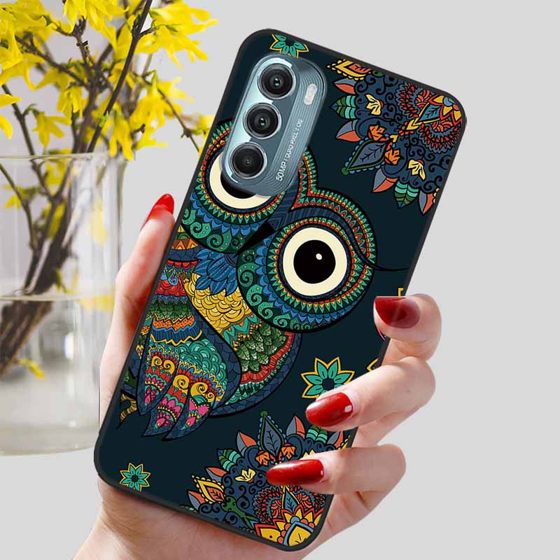 Fashion Lovely Cute Black TPU Silicone Phone Cover for Motorola Moto G Stylus 4G 5G 2022 Protect Soft Bumper Shells Coque Capa