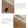 Simple Pendant Necklace Titanium Steel Choker Fashion Gold Necklace  Women