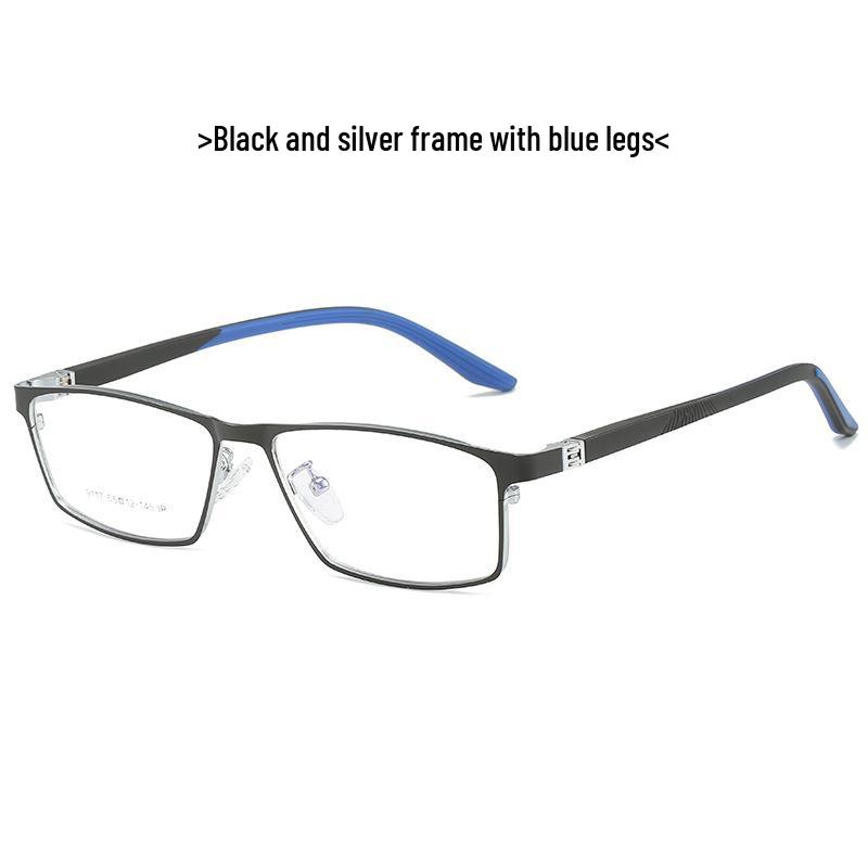 Sports Glasses 9117 - Anti-Slip, Blue Light Blocking, Spring Temples, Student Myopia Frame Myopia-Compatible Blue Light Blocking чёрный