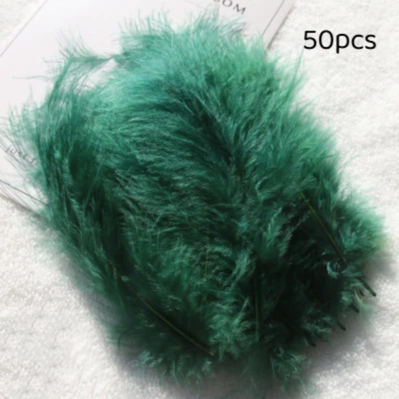 50Pcs Premium Soft Turkey Marabou Feathers Fluffy Craft Feathers for Kids Art Project Birthday Party Decor