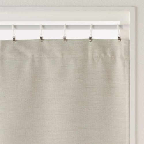 MUJI Flame Retardant/Light Blocking Double Weave Non-pleated Curtain Ivory Width 100 x Length 135cm 84345920