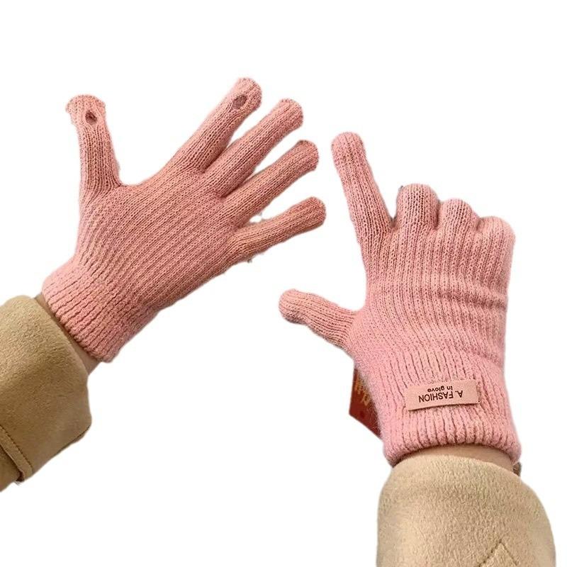New Winter Cute Wool Gloves for Women, Winter Fingerless Cycling To Keep Warm, Fingerless Women