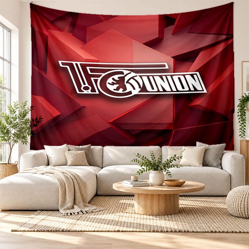 Union Berlin FC Wall Tapestry, Soft Fabric Wall Hanging, Decorative Backdrop For Bedroom Home Wall Art
