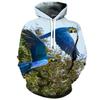 Parrot Bird 3D Print Hoodies Men Women Casual Fashion Hoodie Hooded Sweatshirts Oversized Pullovers Tracksuit Tops Man Clothing