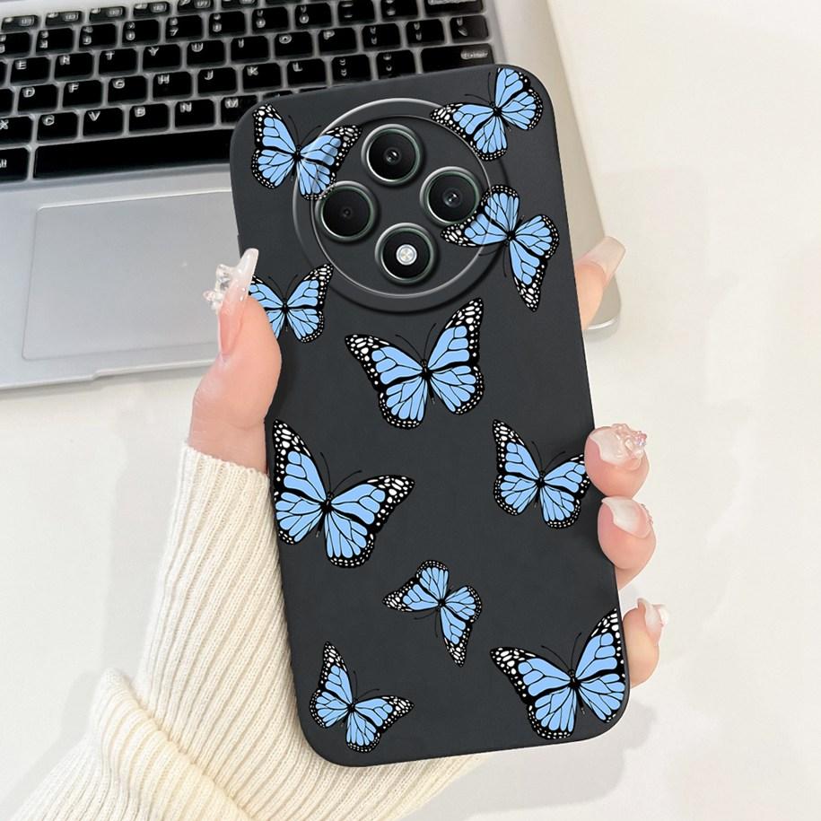 For OPPO Reno 12F 5G Case 2024 Fashion Pretty Girls Soft Liquid Silicone Shockproof Cover For OPPO Reno12 F 4G Reno 12 FS Bumper