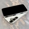 Silver plated glass phone case suitable for Samsung Galaxy S26 S25 S24 S23 S22 S20 FE/Ultra/Plus5G anti fall fashion