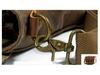 Men's Retro Waterproof Cowhide & Waxed Canvas Briefcase - European & American Shoulder Crossbody Bag
