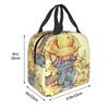 Cartoon S-Sarahs K-Kays Kawaii Girl  Insulated Lunch Bag for Women Portable  Thermal Cooler Lunch Box School