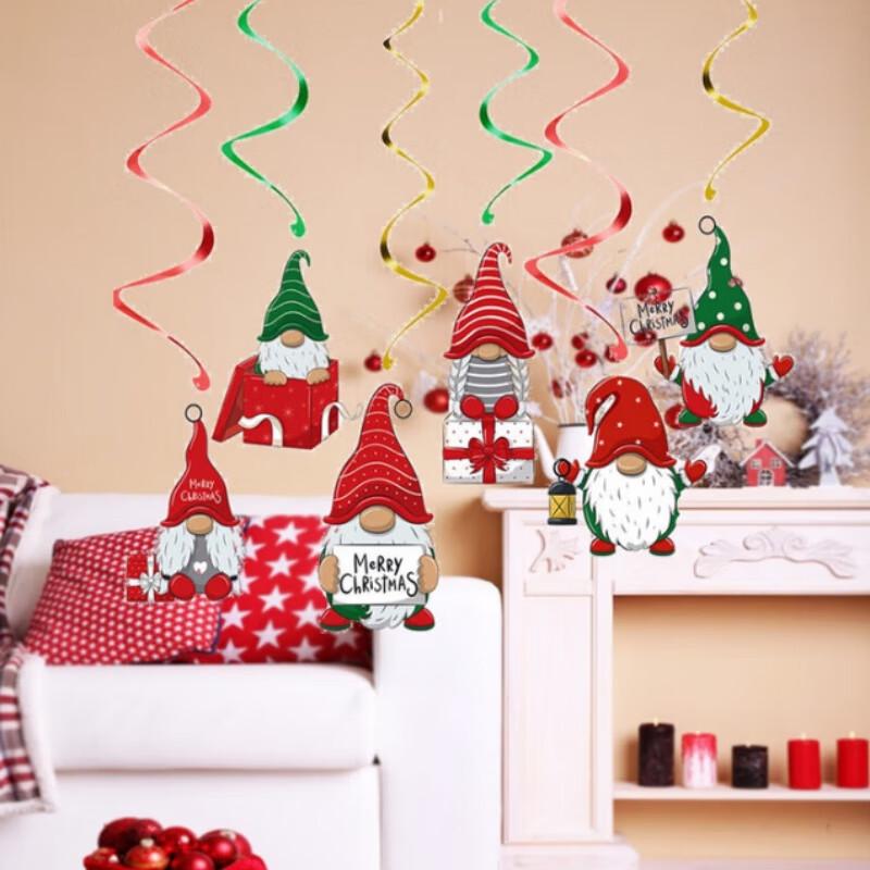 Christmas Cartoon Faceless Spiral Ornaments