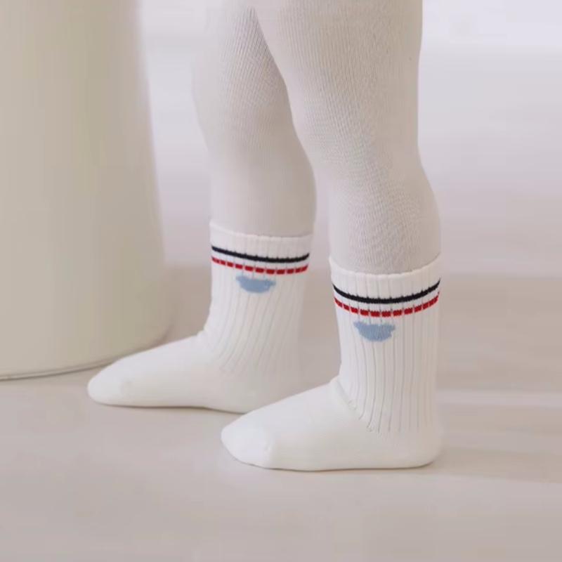 3Pairs/Lot Children's Socks For Boys Girls Striped Student Sport Baby Socks 0-8Yrs Kids Cute Letter Bear Bow Sock Spring Autumn
