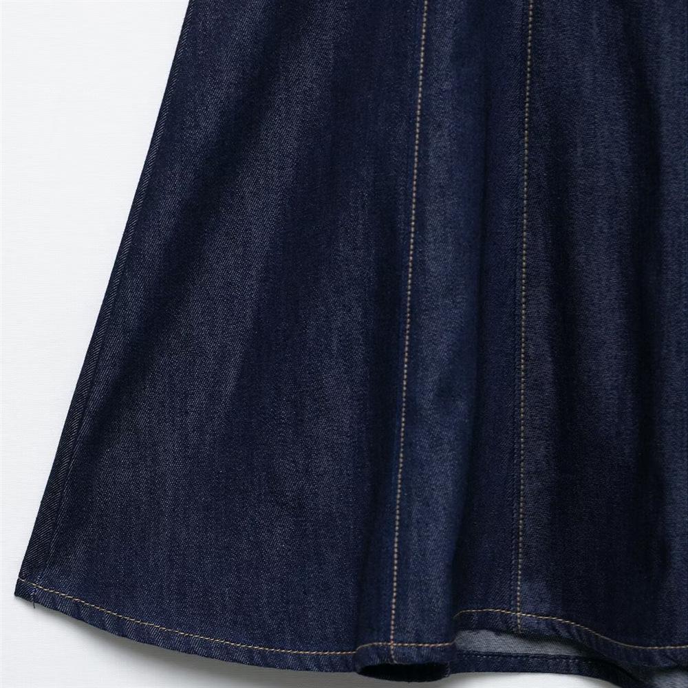 2025 Spring/Summer Slim Fit Sexy Halter Backless Denim Dress