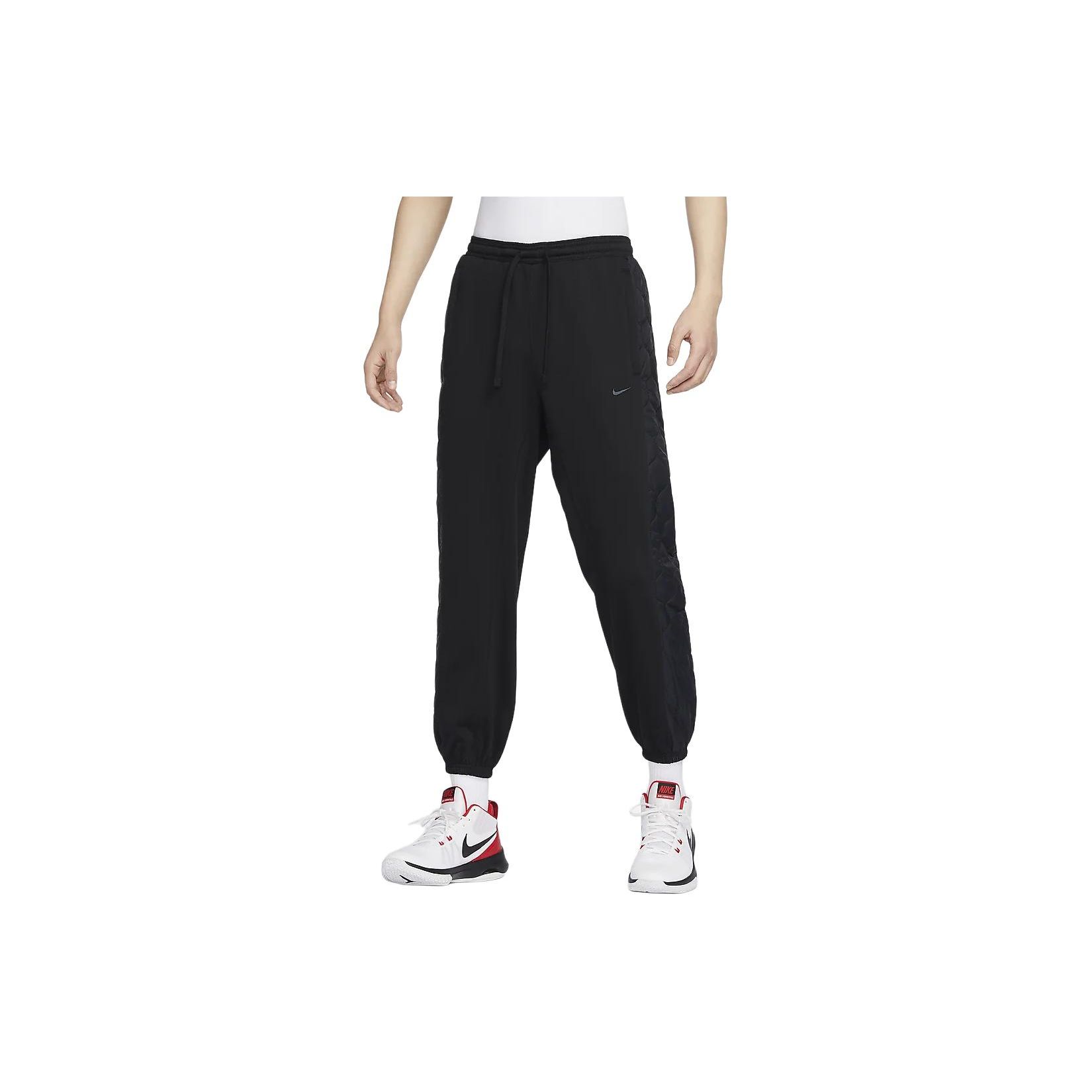 

Nike Standard Issue Solid Color Quick-Dry Fleece Panel Casual Tapered Knit Sports Pants Men Bottoms Black FN2671010 M