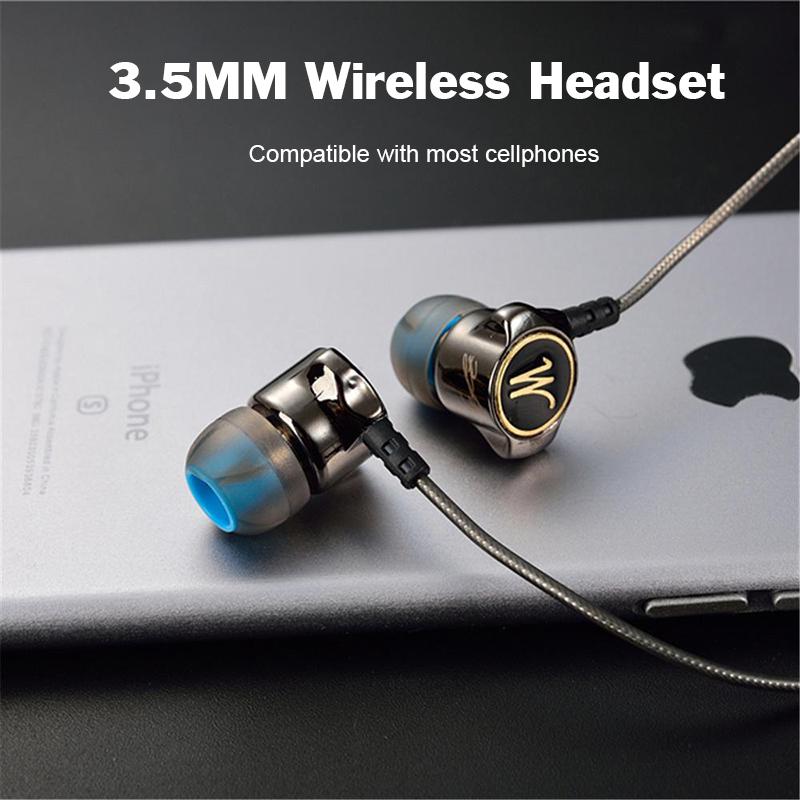 DM7 3.5MM Earphones Special Edition Gold Plated Housing Headset Noise Isolating HD HiFi Earphones