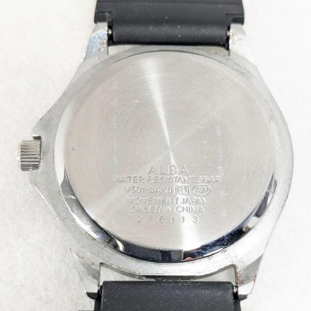 [USED] SEIKO ALBA Men's Battery Strap Replacement Working Q-62