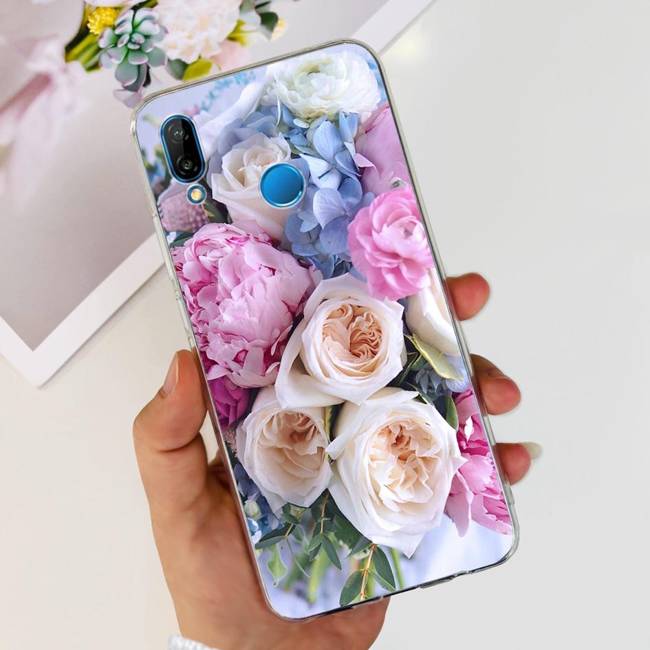 Case For Huawei P20 Lite Cover Cute Astronaut Cartoon Slim Clear Soft Silicone Back Phone Cover For Huawei P20Lite ANE-LX2 Funda