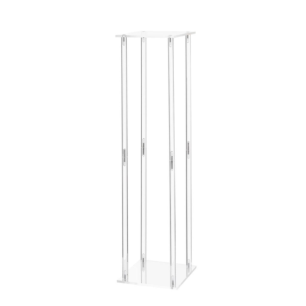 Wedding Flower Stand, 10PCS 80cm Column Flower Stand, Floral Stands with Acrylic Laminate, Cylindrical Cubic Floral Display Rack for Wedding, Party,