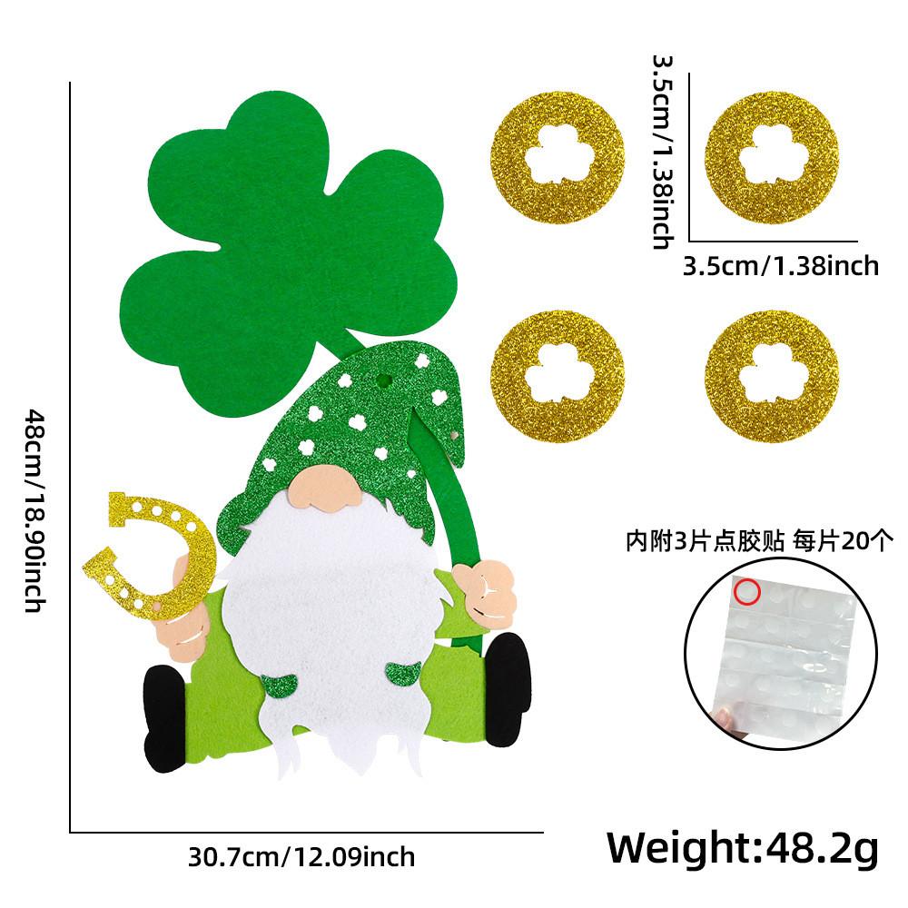 Whimsical St Patricks Day Door Decorations Featuring Playful Leprechaun And Styles Clover