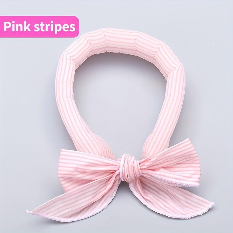 

Летний охлаждающий ледяной шарф для домашних животных, охлаждающий нагрудник для собак, ледяное полотенце для кошек, японский мультяшный ледяной ошейник для домашних животных 100x5cm розовый