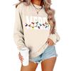 Women's Loose Comfortable Casual Fashionable Character Printing Round Neck Long Sleeved Sweatshirt