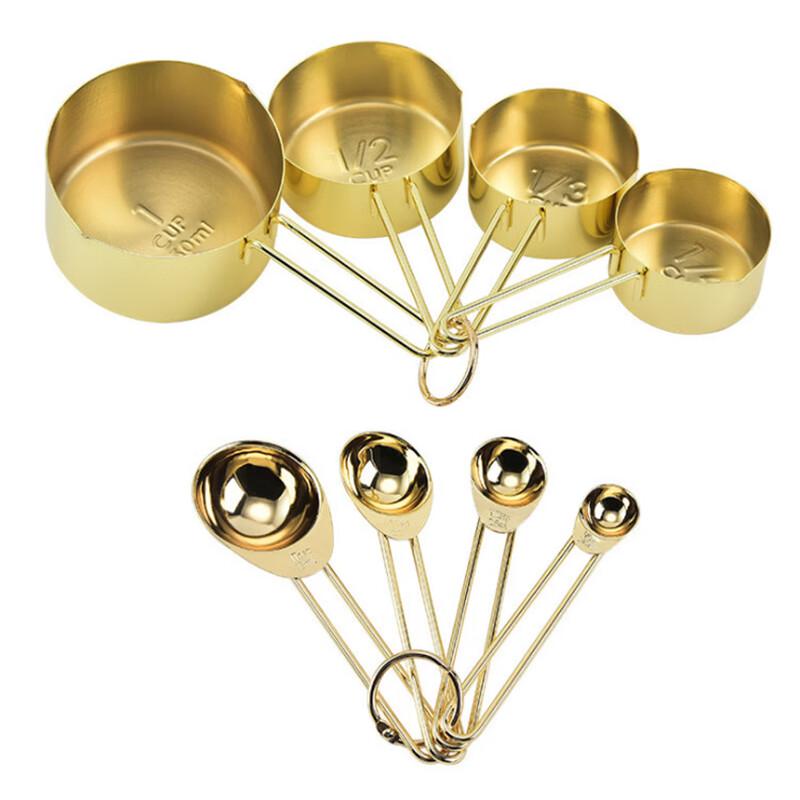 Xihe Rose Gold Stainless Steel Measuring Set
