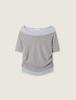 ROEM Color Block Layered T-Shirt Rmhwg24Rt1