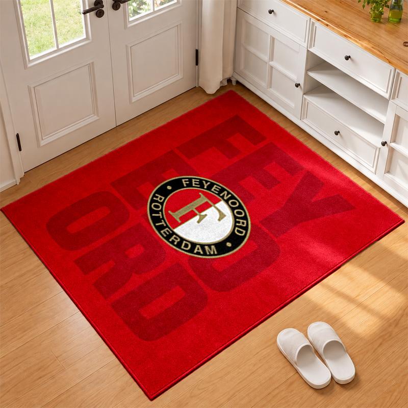 Feyenoord Rotterdam Carpet Door Mat for Living Room or Bedroom Protective Mat Under Chair Office Decoration Christmas Gift Birthday Present