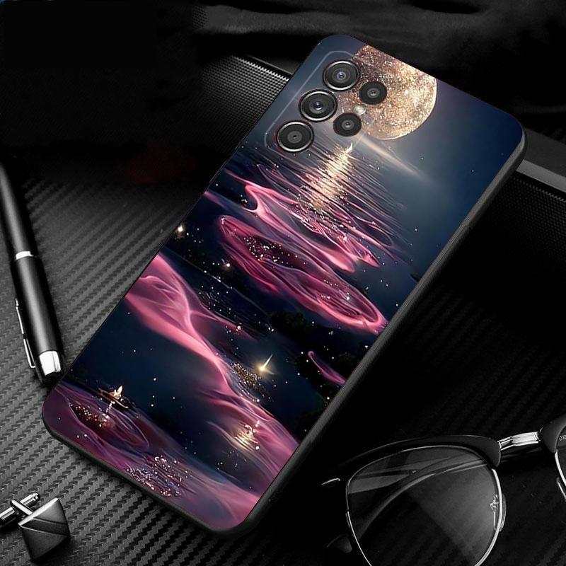 

Phone Case For Samsung Galaxy S25 S24 S23 S22 S21 Ultra S24 S23 S22 S21 S25 Plus S24 S25 FE Moonlight Beach S25Ultra
