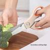 Stainless Steel Multifunctional Kitchen Scissors PP + TPR Comfort Handle Chicken Bone Cutter Shears with Nut Cracker
