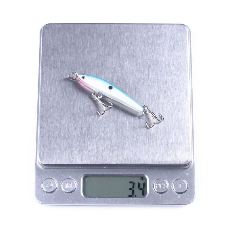 Long Casting Sinking Pencil Lure10No. Hook Micro Object6CM3.4GLure for Bass with Curved Mouth, Suitable for Wild Fishing In Fres