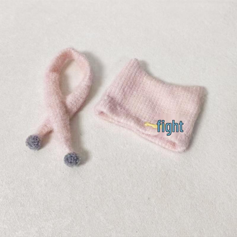 Cotton Doll Scarf & Hat Set: 10cm, 13cm Crying Doll Clothes, 15cm Zhou Keke Doll Dress-up